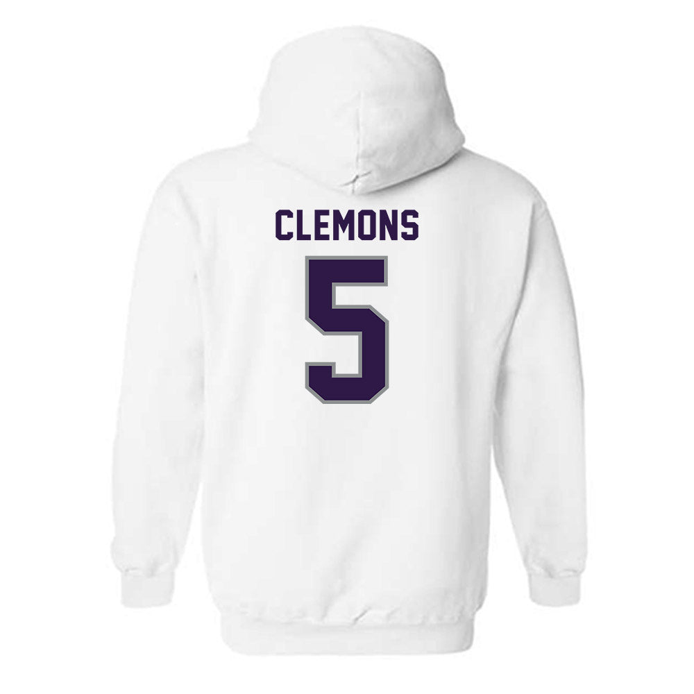 Kansas State - NCAA Football : Justice Clemons - Sports Shersey Hooded Sweatshirt-1