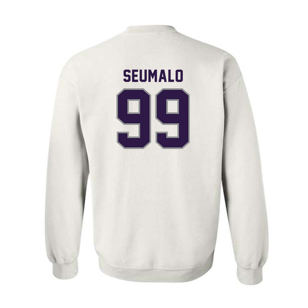 Kansas State - NCAA Football : Uso Seumalo - Sports Shersey Crewneck Sweatshirt-1