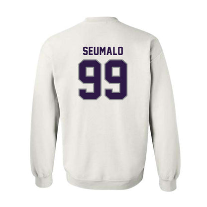 Kansas State - NCAA Football : Uso Seumalo - Sports Shersey Crewneck Sweatshirt-1
