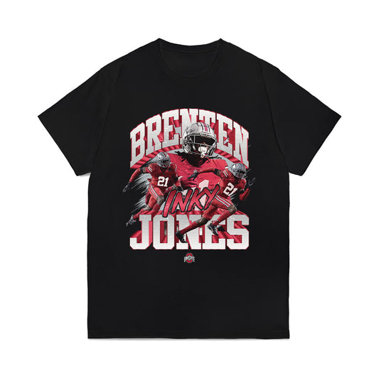 Ohio State - NCAA Football : Brenten Jones - Collage Comfort Colors T-Shirt-0