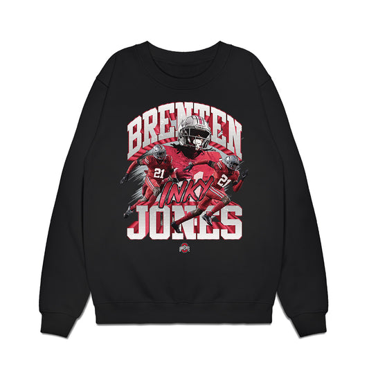 Ohio State - NCAA Football : Brenten Jones - Collage Premium Crewneck Sweatshirt-0