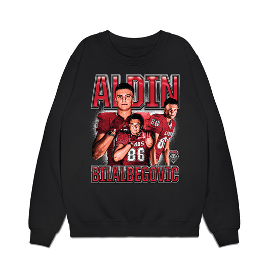 New Mexico - NCAA Football : Aldin Bilalbegovic - Caricature Premium Crewneck Sweatshirt-0