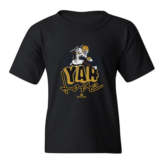 Notre Dame - NCAA Football : Jeremiyah Love - Graphic Youth T-Shirt-0