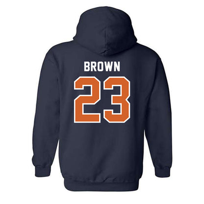 Wheaton IL - NCAA Men's Soccer : Sam Brown - Classic Shersey Hooded Sweatshirt-1