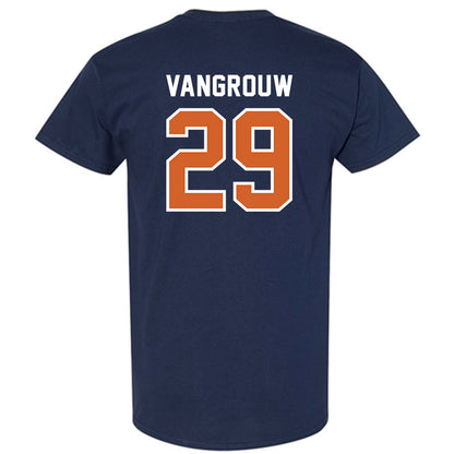 Wheaton IL - NCAA Baseball : Jamin VanGrouw - Navy T-Shirt-1