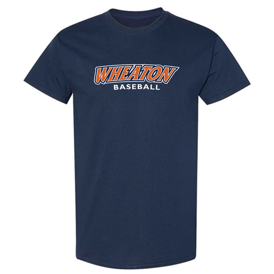 Wheaton IL - NCAA Baseball : Caleb Henderson - Navy T-Shirt-0