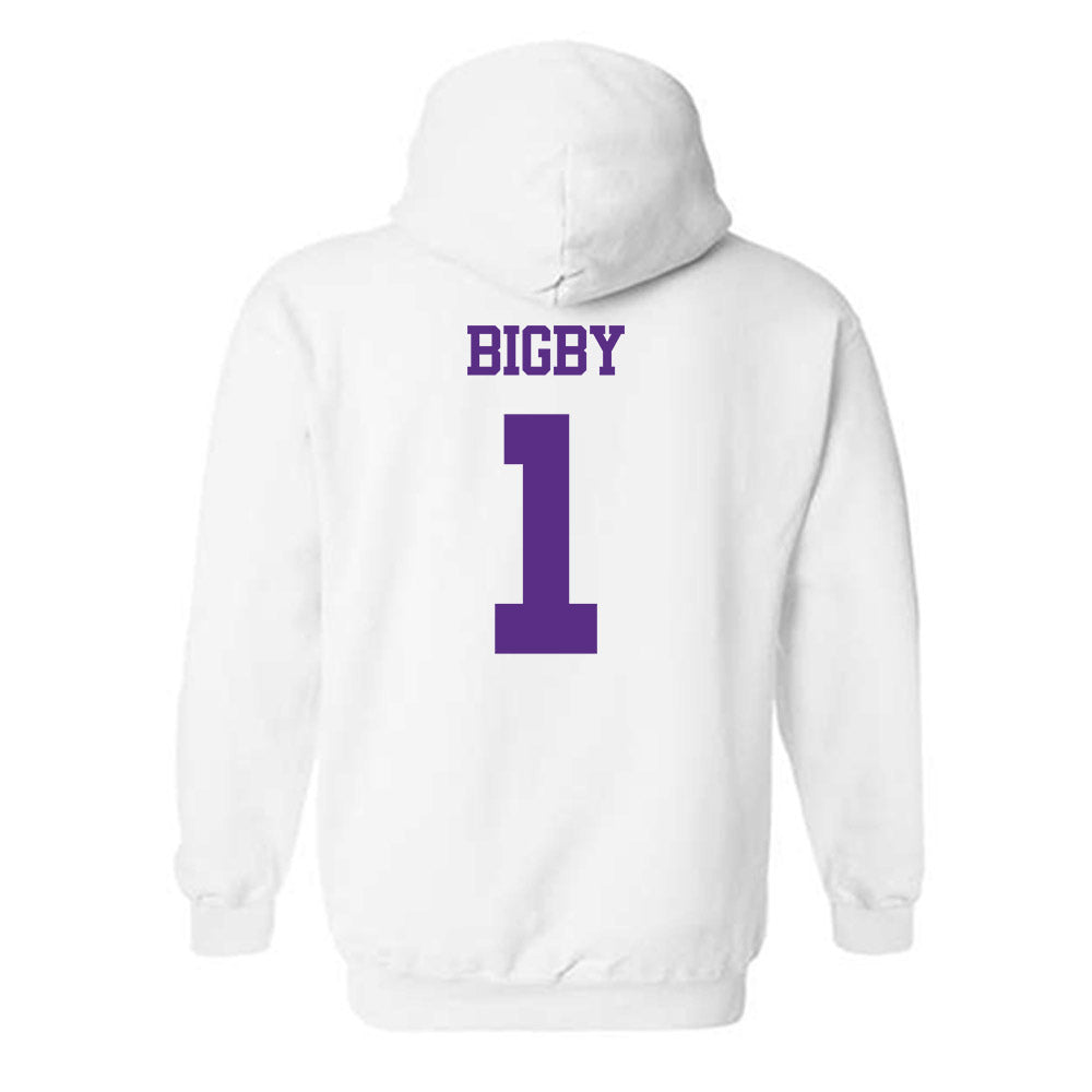 TCU - NCAA Women's Basketball : Taylor Bigby - Classic Shersey Hooded Sweatshirt-1