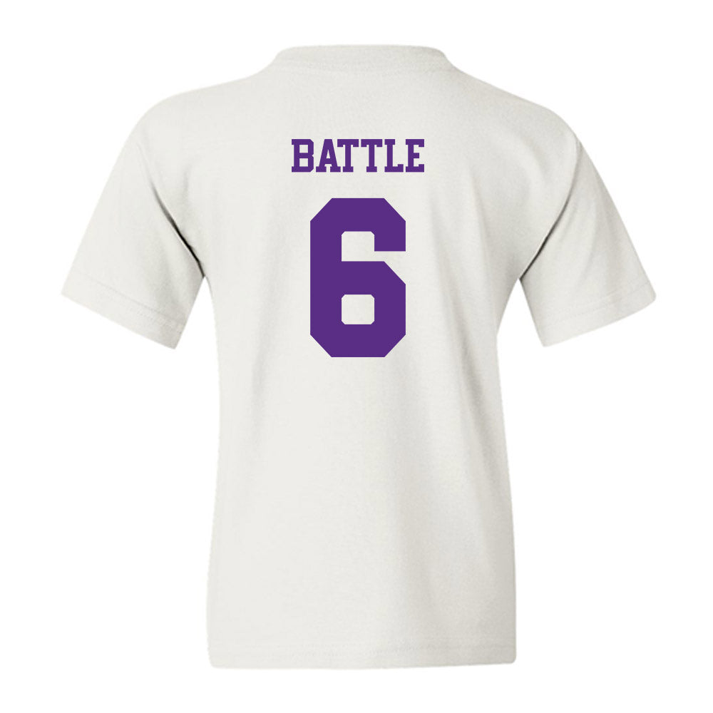 TCU - NCAA Football : Trent Battle - Classic Shersey Youth T-Shirt-1