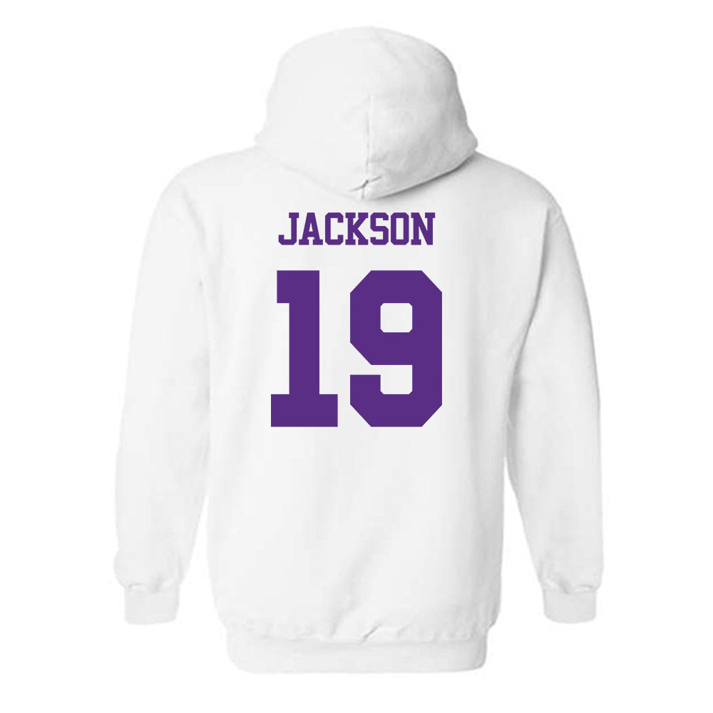 TCU - NCAA Football : Kylin Jackson - Classic Shersey Hooded Sweatshirt-1
