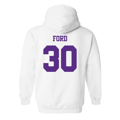 TCU - NCAA Men's Basketball : Darius Ford - Classic Shersey Hooded Sweatshirt-1