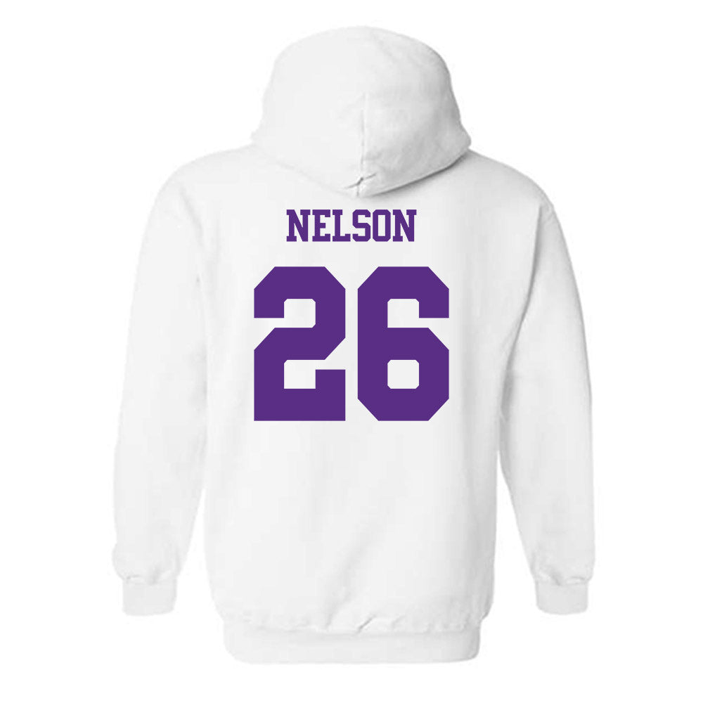 TCU - NCAA Baseball : Cade Nelson - Classic Shersey Hooded Sweatshirt-1