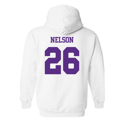 TCU - NCAA Baseball : Cade Nelson - Classic Shersey Hooded Sweatshirt-1