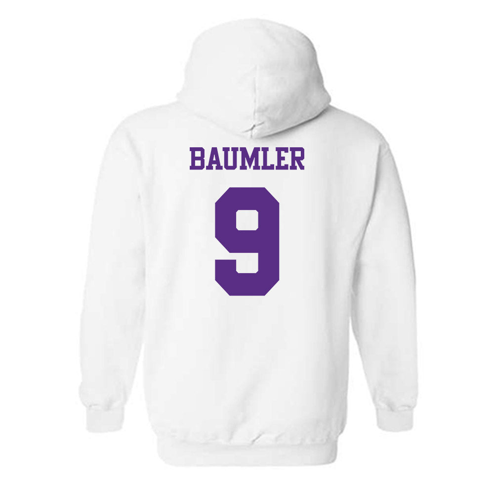 TCU - NCAA Baseball : Trever Baumler - Classic Shersey Hooded Sweatshirt-1