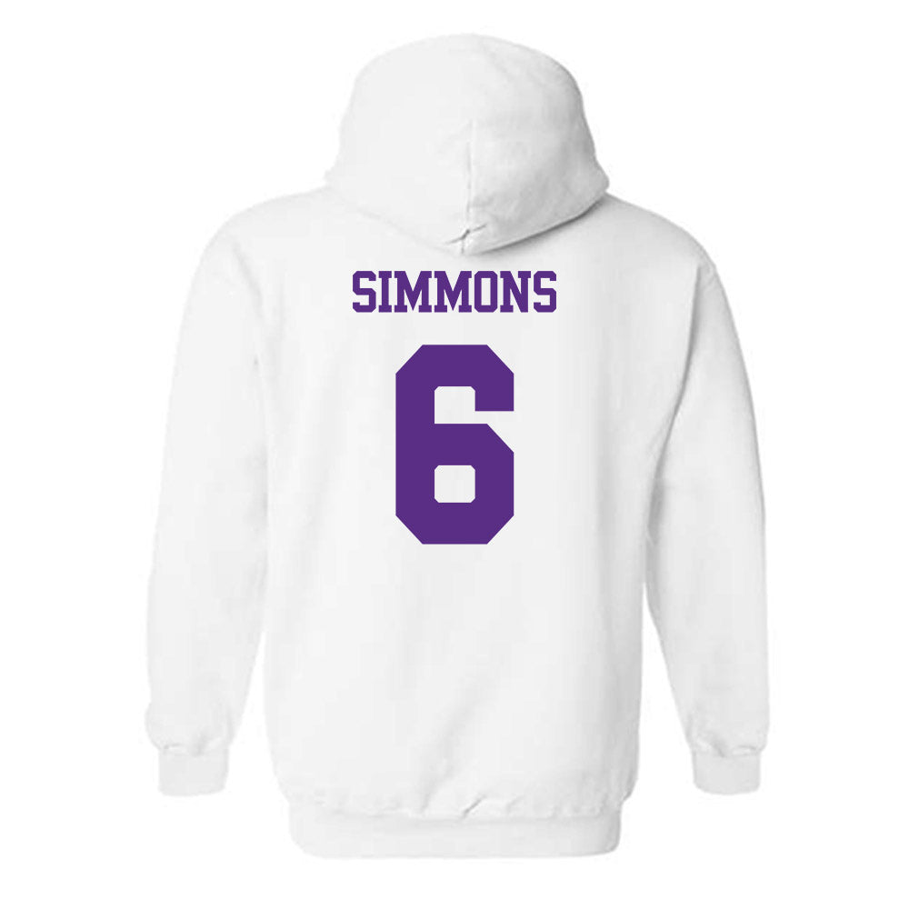 TCU - NCAA Men's Basketball : Ashton Simmons - Classic Shersey Hooded Sweatshirt-1