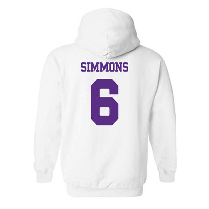 TCU - NCAA Men's Basketball : Ashton Simmons - Classic Shersey Hooded Sweatshirt-1