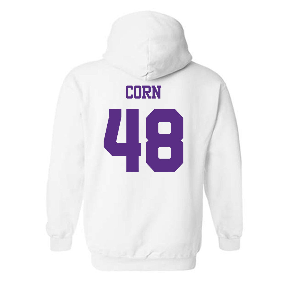 TCU - NCAA Football : Anders Corn - Classic Shersey Hooded Sweatshirt-1