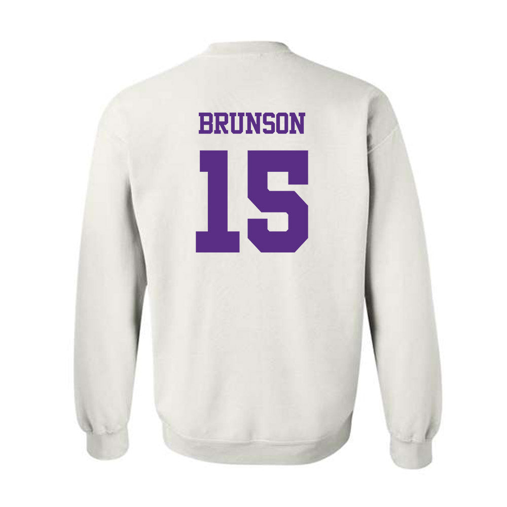 TCU - NCAA Baseball : Chase Brunson - Classic Shersey Crewneck Sweatshirt-1