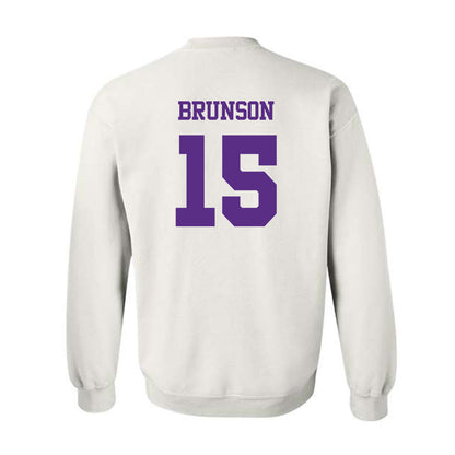 TCU - NCAA Baseball : Chase Brunson - Classic Shersey Crewneck Sweatshirt-1