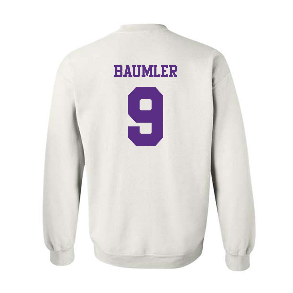 TCU - NCAA Baseball : Trever Baumler - Classic Shersey Crewneck Sweatshirt-1