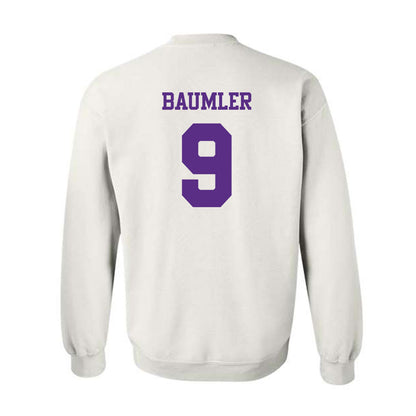 TCU - NCAA Baseball : Trever Baumler - Classic Shersey Crewneck Sweatshirt-1