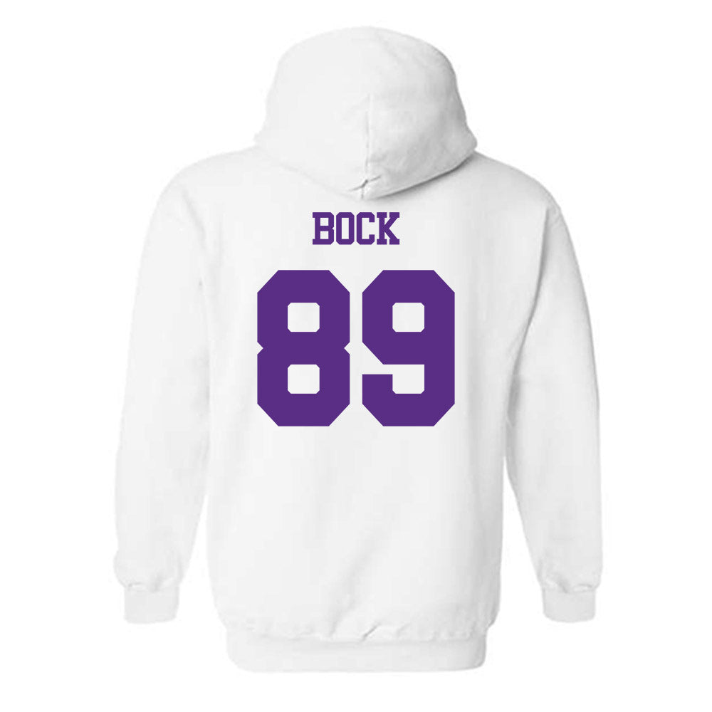 TCU - NCAA Football : Jake Bock - Classic Shersey Hooded Sweatshirt-1