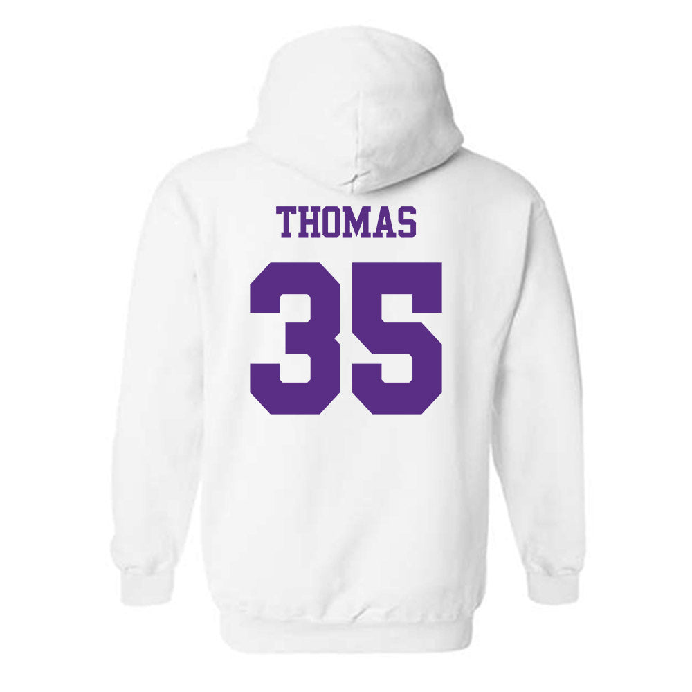 TCU - NCAA Baseball : Ethan Thomas - Classic Shersey Hooded Sweatshirt-1