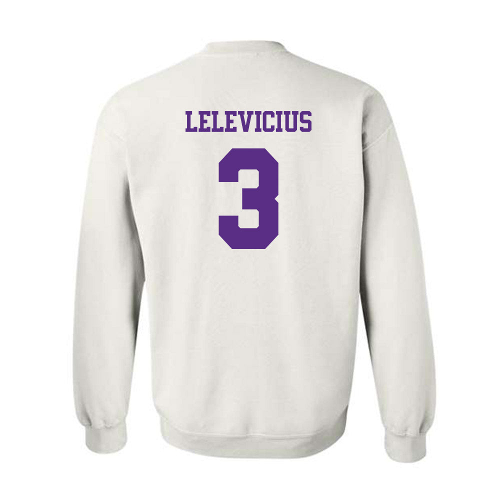 TCU - NCAA Men's Basketball : Liutauras Lelevicius - Classic Shersey Crewneck Sweatshirt-1