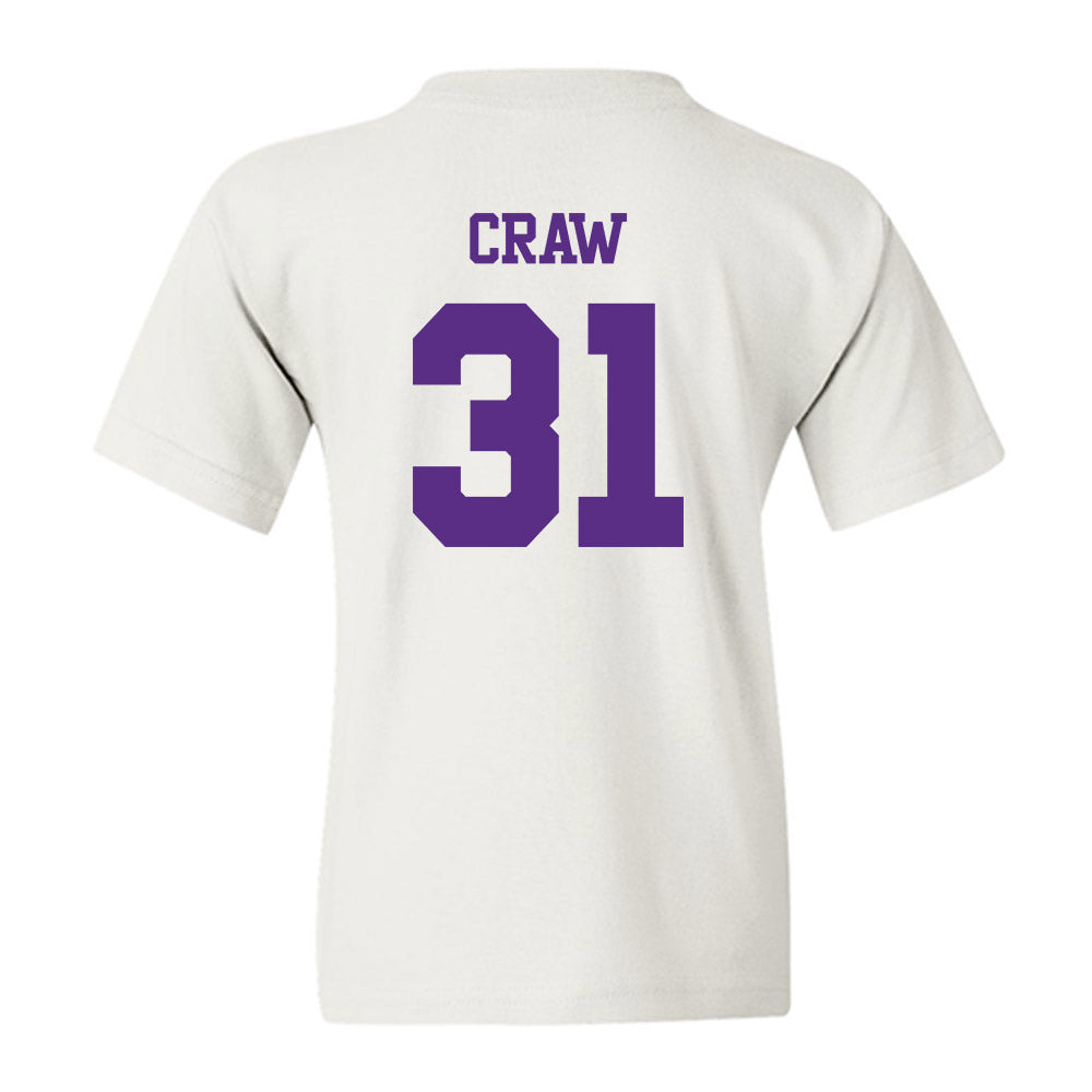 TCU - NCAA Football : Ethan Craw - Classic Shersey Youth T-Shirt-1