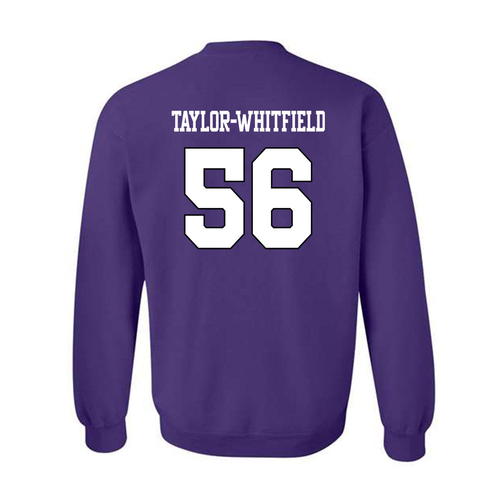 TCU - NCAA Football : Benjamin Taylor-Whitfield - Classic Shersey Crewneck Sweatshirt-1