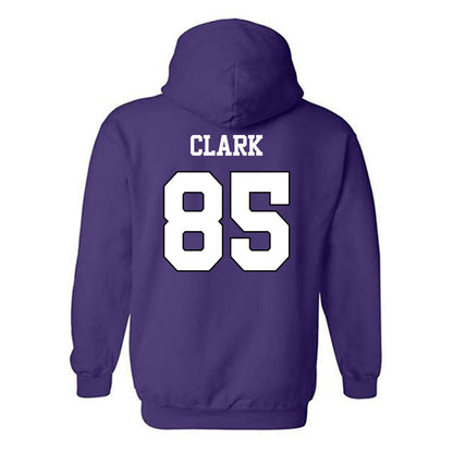 TCU - NCAA Football : Parker Clark - Classic Shersey Hooded Sweatshirt-1