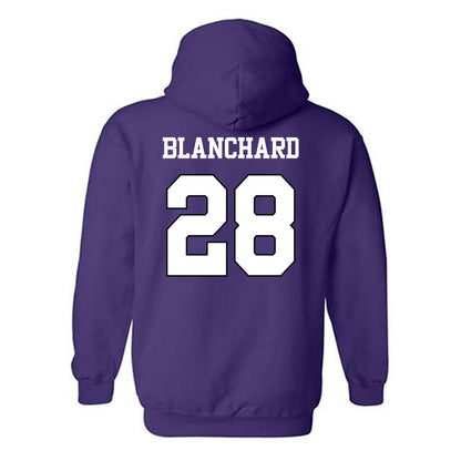 TCU - NCAA Baseball : Colin Blanchard - Classic Shersey Hooded Sweatshirt-1