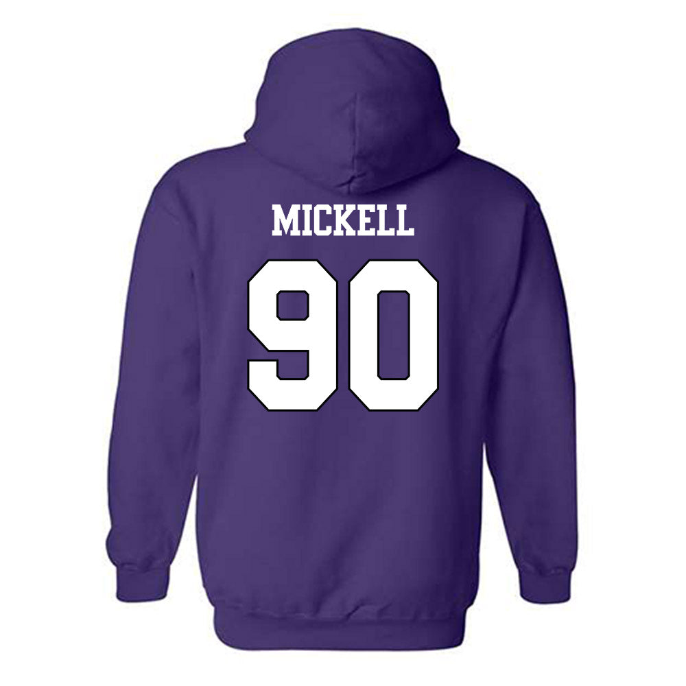 TCU - NCAA Football : Kelten Mickell - Classic Shersey Hooded Sweatshirt-1