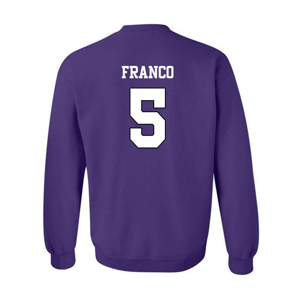 TCU - NCAA Baseball : Lucas Franco - Classic Shersey Crewneck Sweatshirt-1