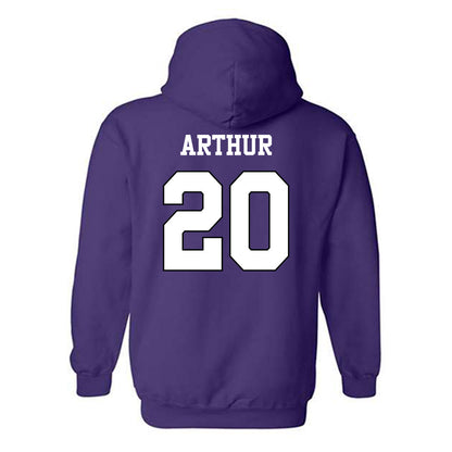 TCU - NCAA Baseball : Jack Arthur - Classic Shersey Hooded Sweatshirt-1