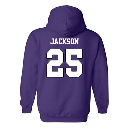 TCU - NCAA Football : Elijah Jackson - Classic Shersey Hooded Sweatshirt-1