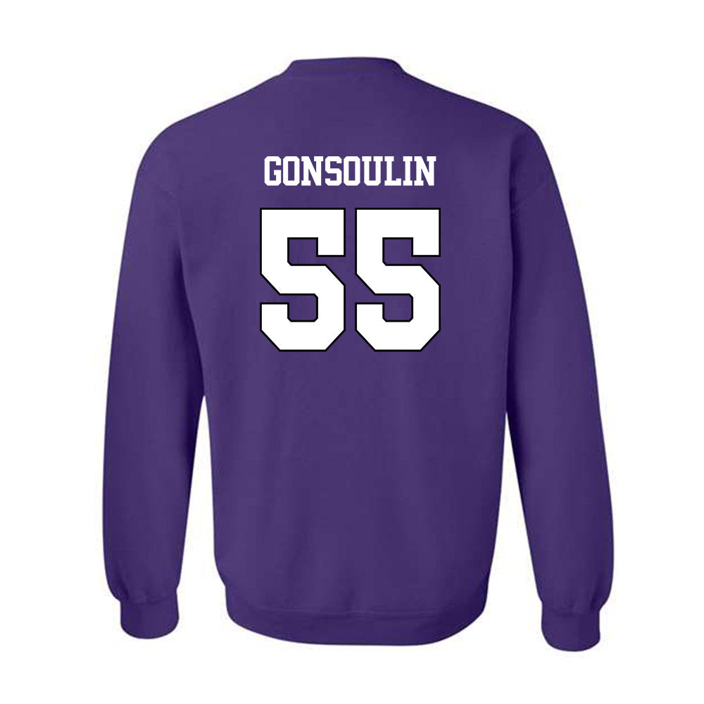 TCU - NCAA Men's Basketball : Zach Gonsoulin - Classic Shersey Crewneck Sweatshirt-1