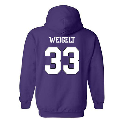 TCU - NCAA Women's Volleyball : Riley Weigelt - Classic Shersey Hooded Sweatshirt-1