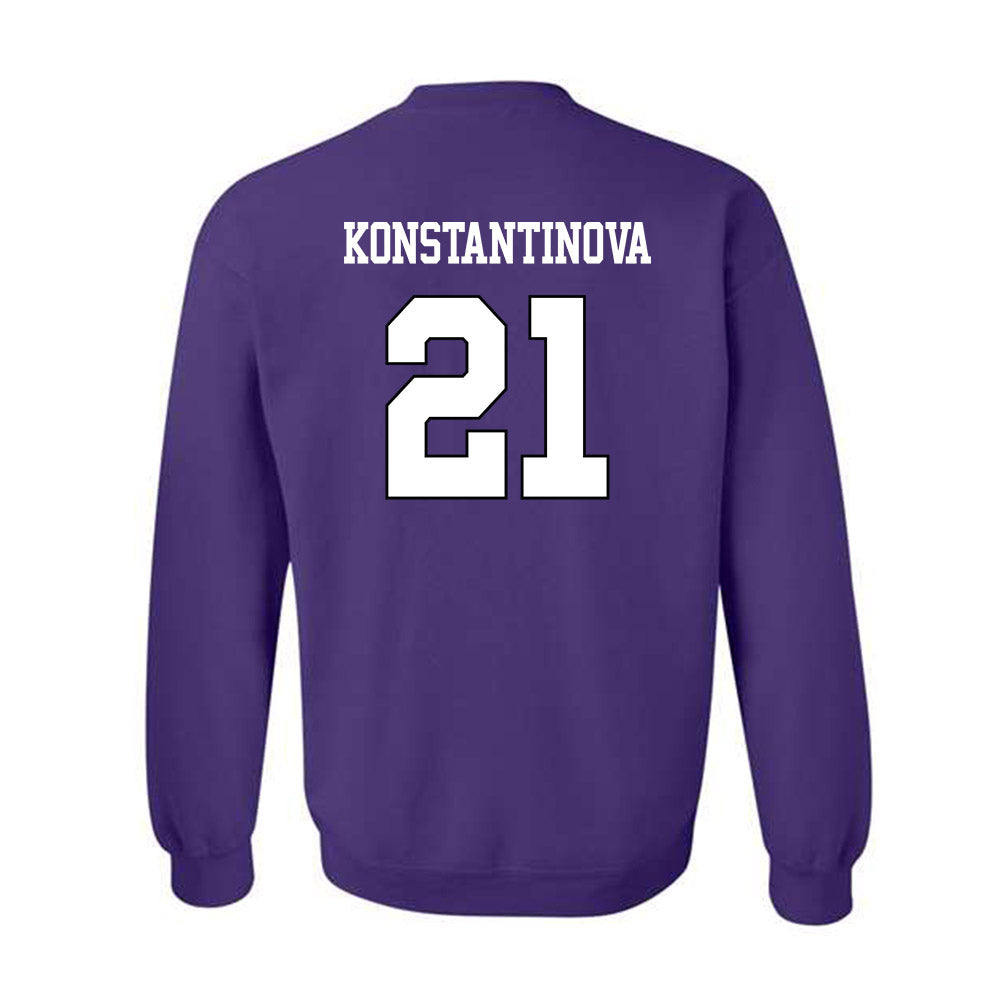 TCU - NCAA Beach Volleyball : Deniela Konstantinova - Classic Shersey Crewneck Sweatshirt-1