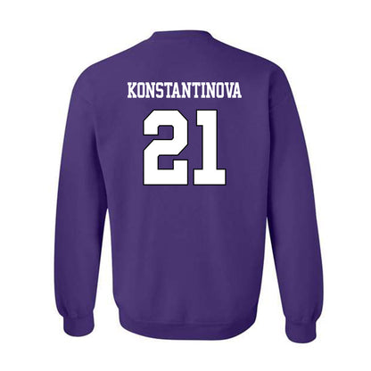 TCU - NCAA Beach Volleyball : Deniela Konstantinova - Classic Shersey Crewneck Sweatshirt-1