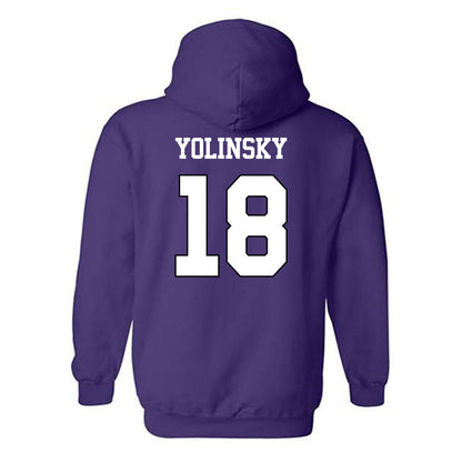 TCU - NCAA Women's Soccer : Emma Yolinsky - Classic Shersey Hooded Sweatshirt-1