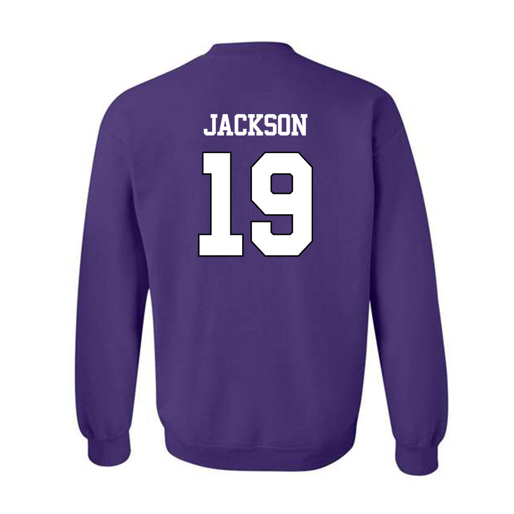 TCU - NCAA Football : Kylin Jackson - Classic Shersey Crewneck Sweatshirt-1