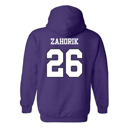 TCU - NCAA Equestrian : Victoria Zahorik - Classic Shersey Hooded Sweatshirt-1