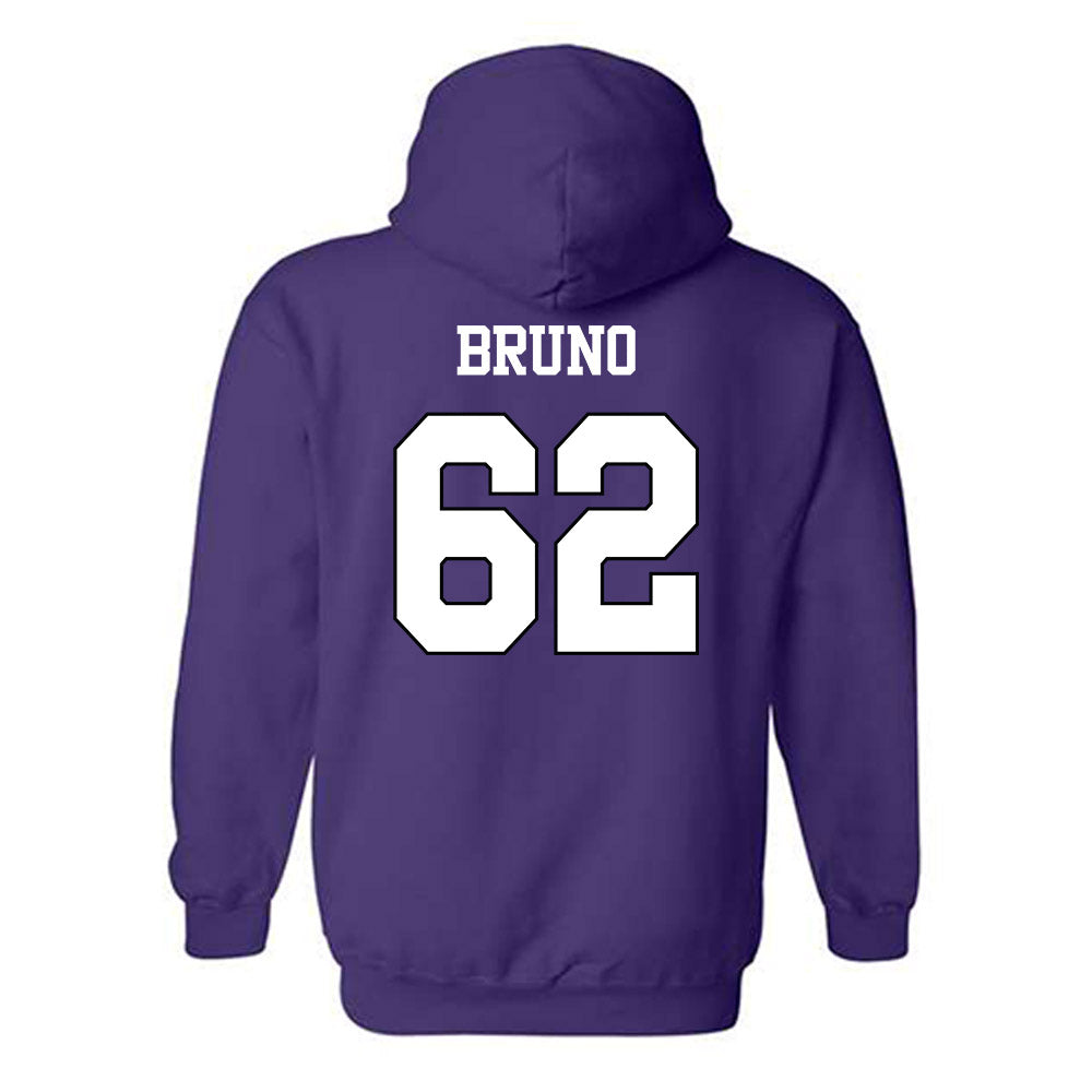 TCU - NCAA Football : Carson Bruno - Classic Shersey Hooded Sweatshirt-1