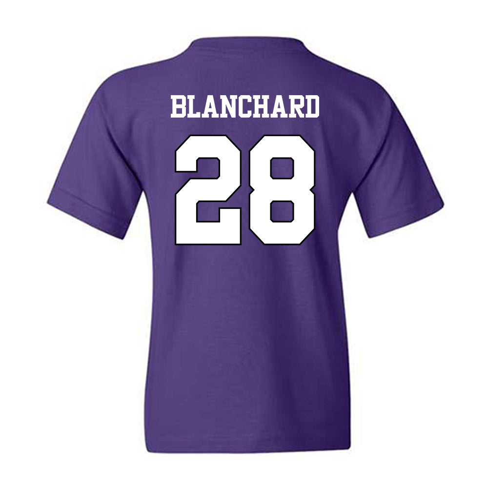 TCU - NCAA Baseball : Colin Blanchard - Classic Shersey Youth T-Shirt-1