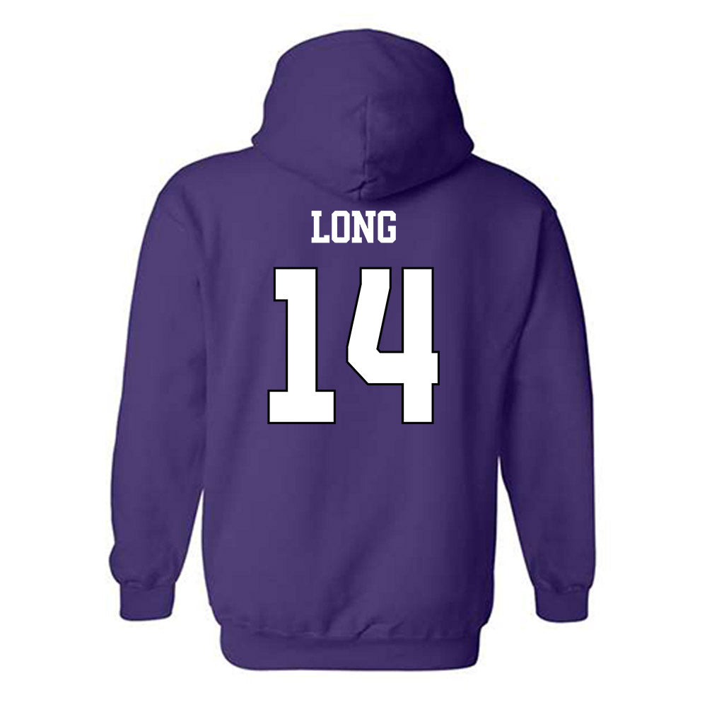 TCU - NCAA Beach Volleyball : Anna Long - Classic Shersey Hooded Sweatshirt-1