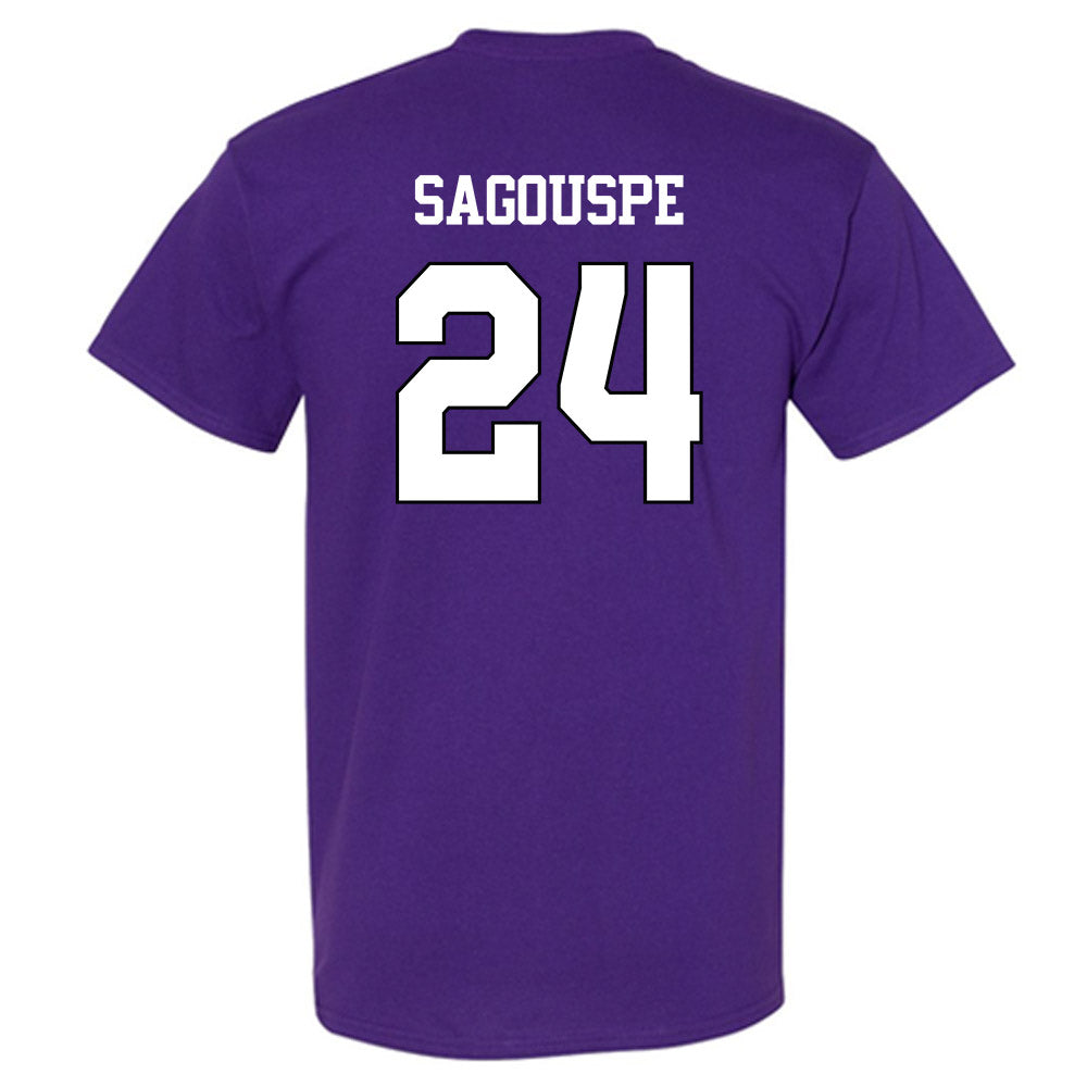 TCU - NCAA Baseball : Tanner Sagouspe - Classic Shersey T-Shirt-1