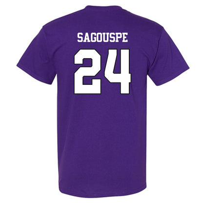TCU - NCAA Baseball : Tanner Sagouspe - Classic Shersey T-Shirt-1