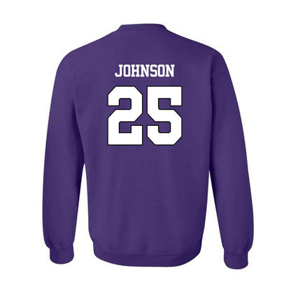 TCU - NCAA Baseball : Nolan Johnson - Classic Shersey Crewneck Sweatshirt-1