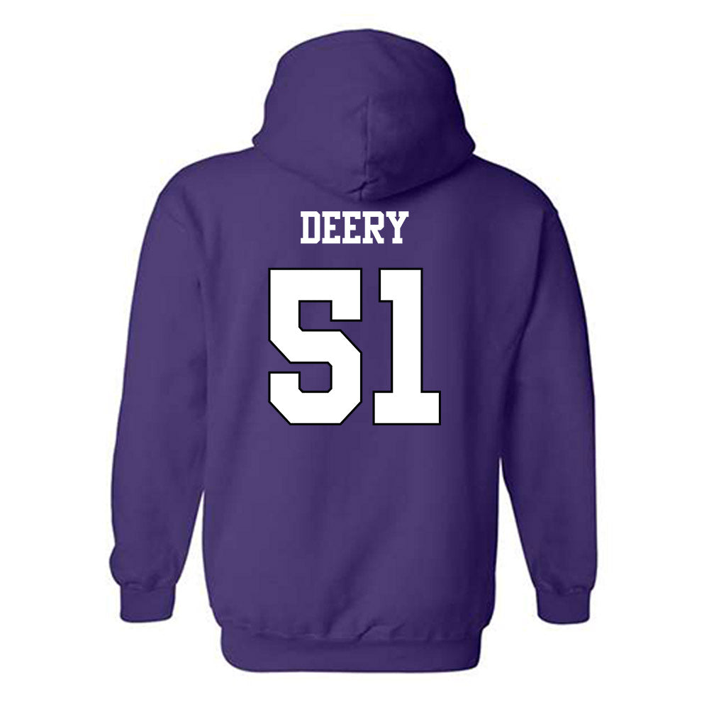 TCU - NCAA Football : Coltin Deery - Classic Shersey Hooded Sweatshirt-1