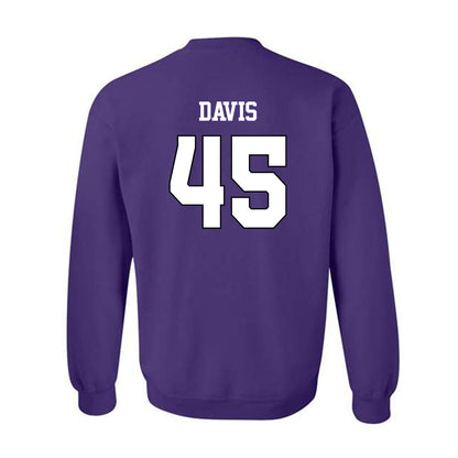 TCU - NCAA Baseball : Lance Davis - Classic Shersey Crewneck Sweatshirt-1